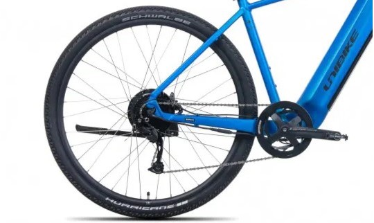 rower crossowy elektryczny unibike falcon men 2024 granatowy 2